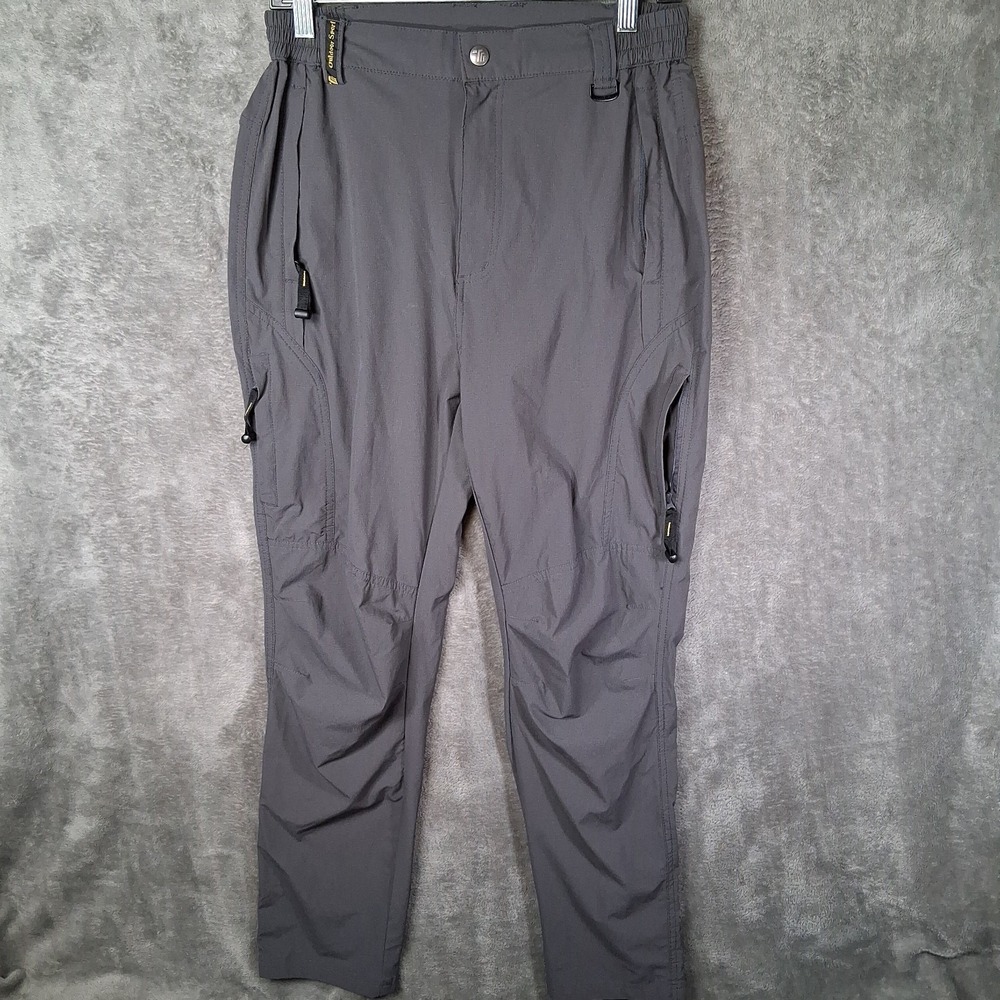 Outdoor Sports Ripstop Cargo Pants Men Size Small Dark Gray Hiking Utility 30x30